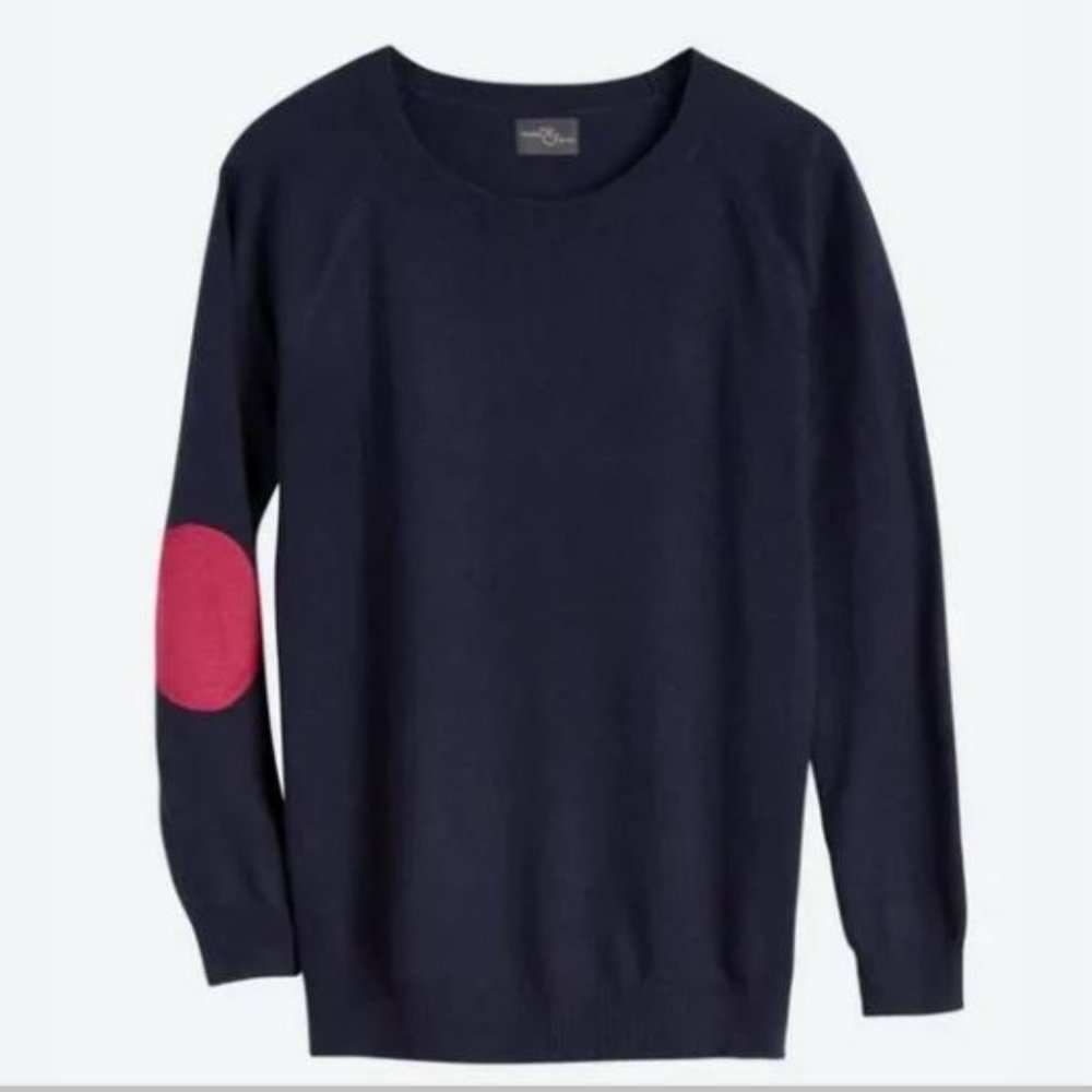 Elbow Patch Crew Neck Sweater Sz.M Stitch Fix